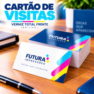 Cartão Verniz Total Frente (Brilho)