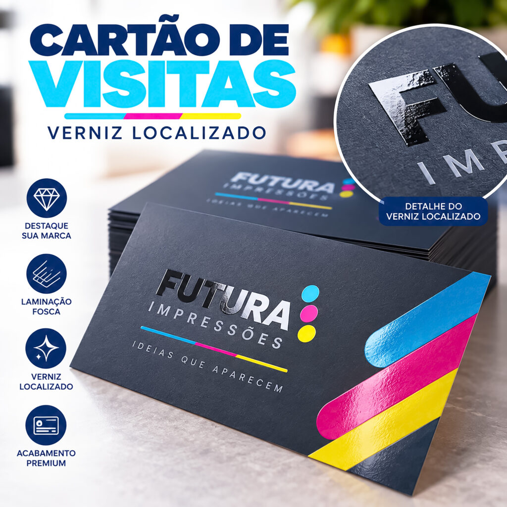 Cartão brilho localizado