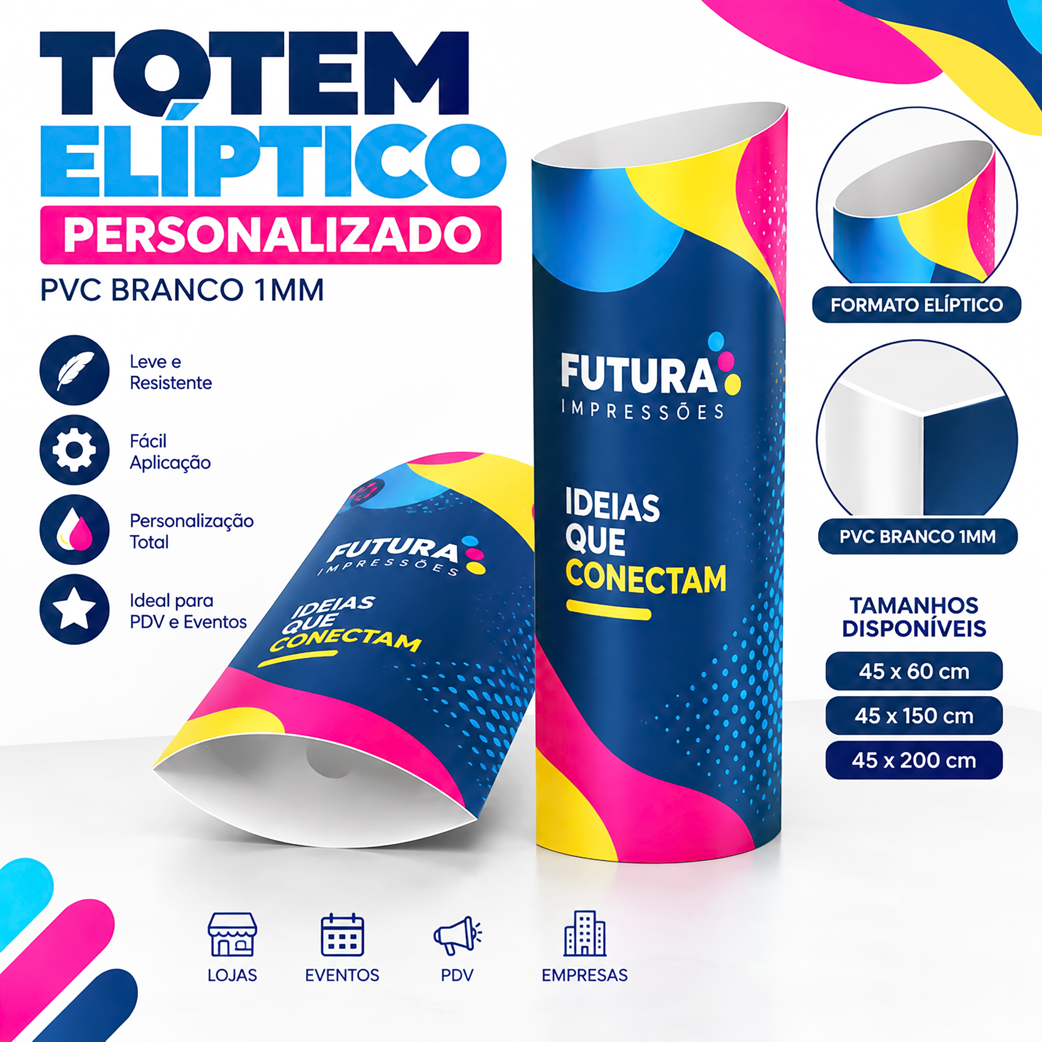Totem Elíptico Personalizado - Imagem 2